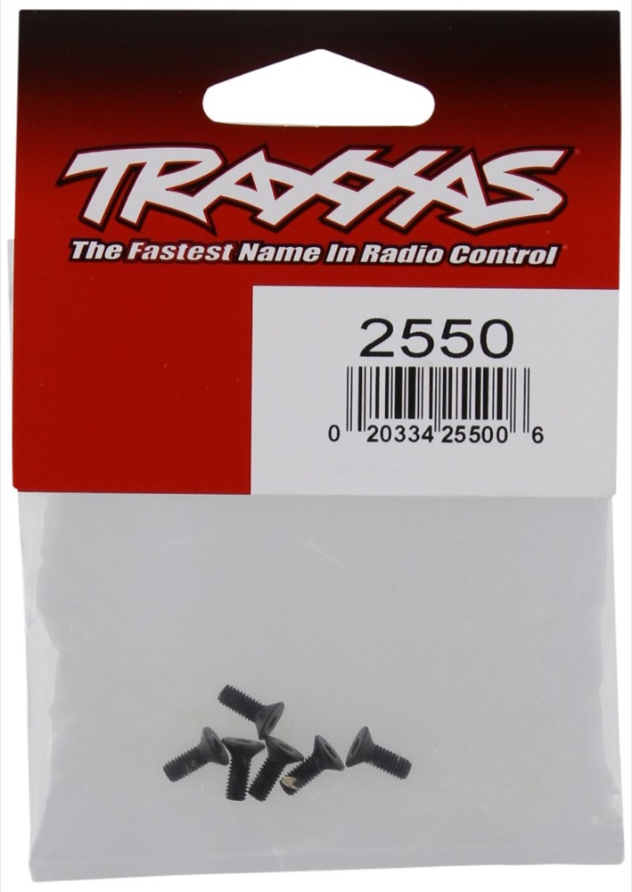 Tra2550 Countersunk Machine Screws 3x8mm, Pack of 6 photo 1
