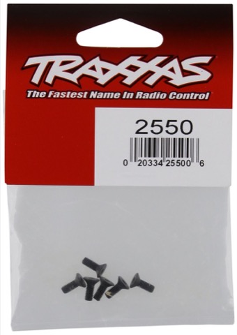Tra2550 Countersunk Machine Screws 3x8mm, Pack of 6