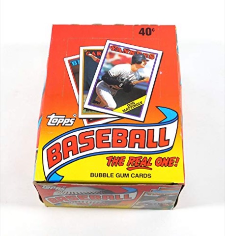1988 Topps Baseball Box, 36 Packs, Possible Bonds Glavine