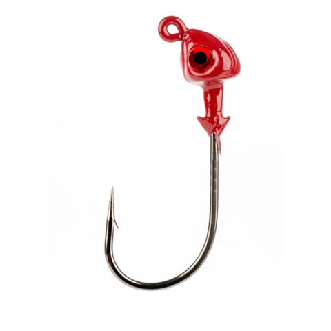 Strike King Redfish Magic Flats Jighead 1/4 Oz. Red 3pk