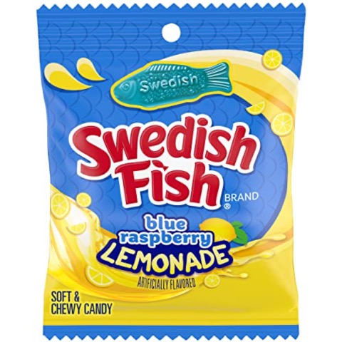 Mondelez Swedish Fish Blue Raspberry Lemonade 3.59 Oz