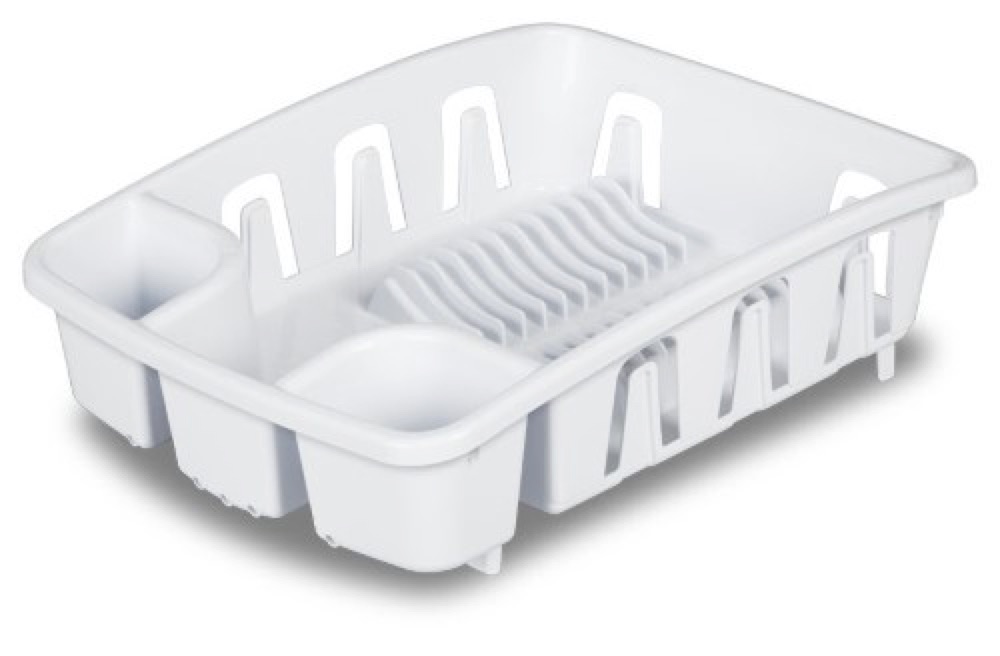 Sterilite Drain Rack 17-5/8" X 13-3/8" X 5-3/8" White photo 1