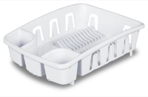 Sterilite Drain Rack 17-5/8" X 13-3/8" X 5-3/8" White