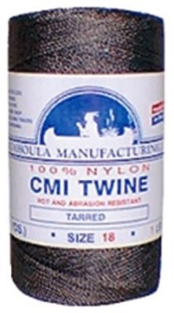 Catahoula Black Tarred Nylon Seine Twine Sz 42 1Lb Spool photo 1