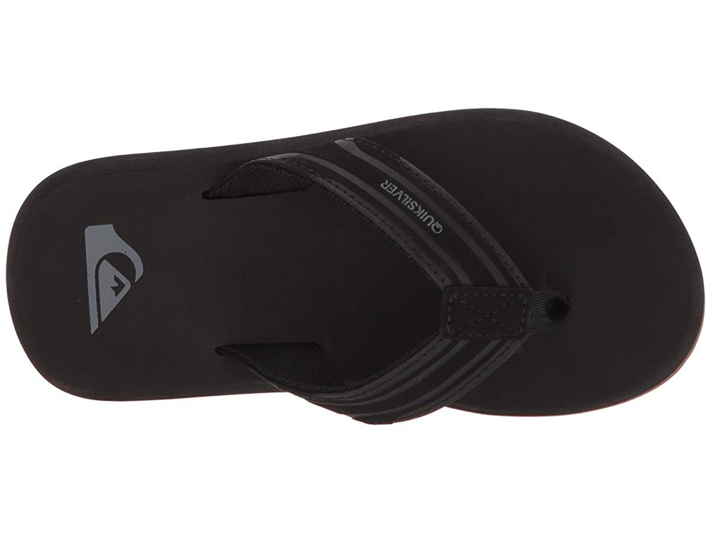 Quiksilver Monkey Wrench Sandals 5 Big Kid Black Brown photo 1