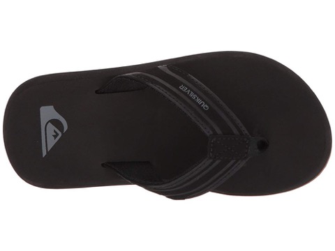 Quiksilver Monkey Wrench Sandals 5 Big Kid Black Brown