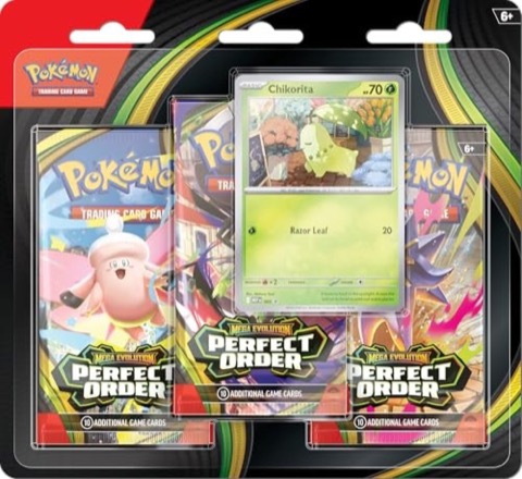 Pokémon Mega Evolution Perfect Order 3Pk Booster