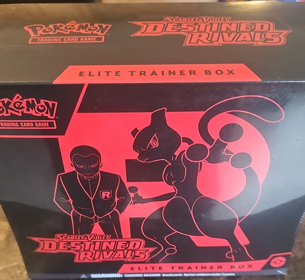 Pokémon Destined Rivals Elite Trainer Box Mewtwo Giovanni 2025 photo 1