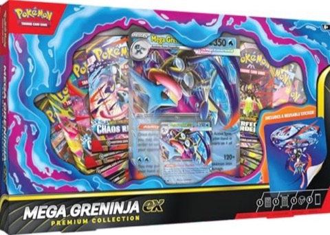 Pokémon TCG Mega Greninja Ex Premium Collection