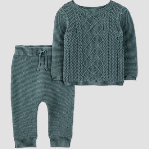 Carter's Baby Boys' 2pc Cable Knit Sweater Set Newborn