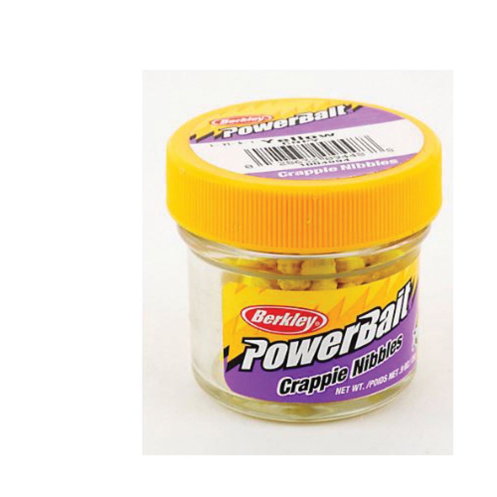 Berkley PowerBait Crappie Nibbles - Yellow 6pk 0.9oz photo 1