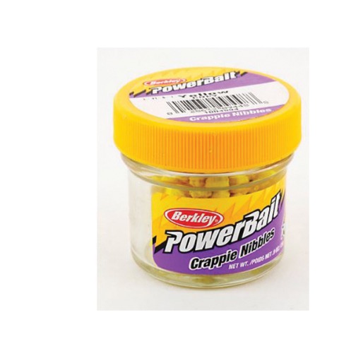 Berkley PowerBait Crappie Nibbles - Yellow 6pk 0.9oz