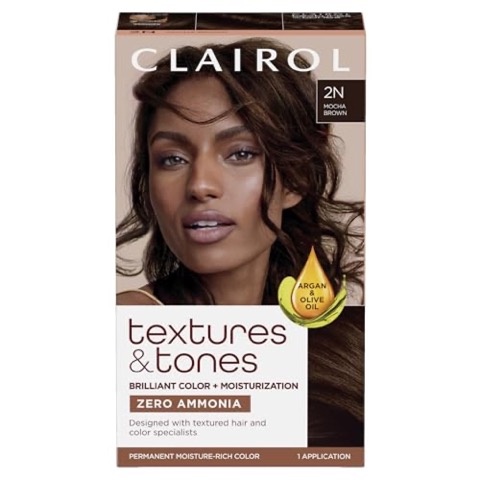 Clairol Textures & Tones 2N Mocha Brown Hair Dye