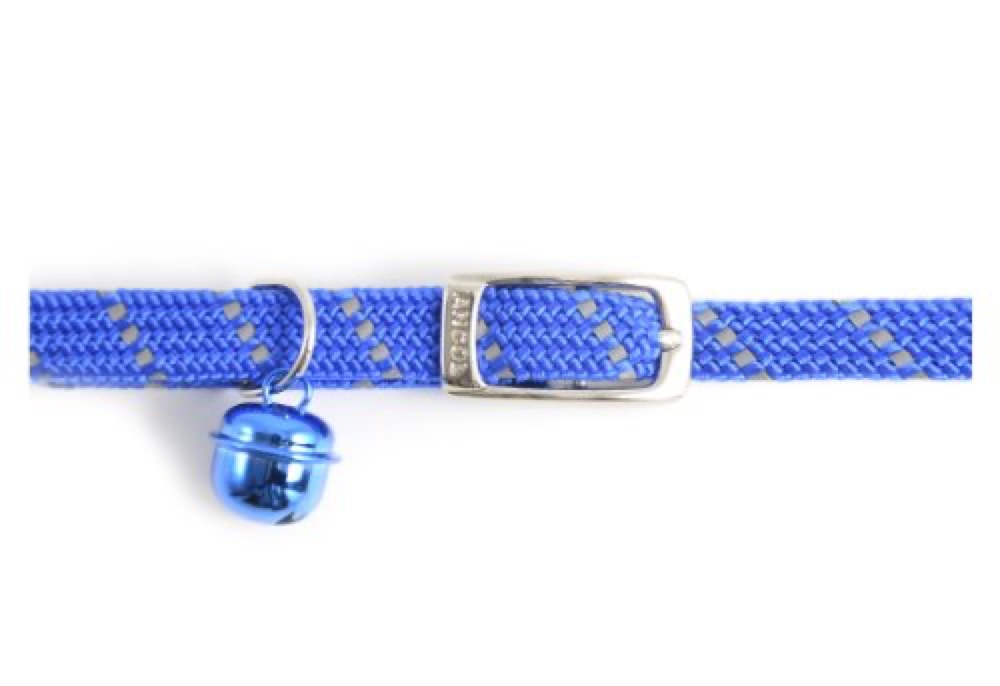 Ancol Soft Weave Reflective Blue Cat Collar photo 1