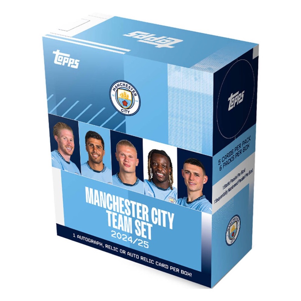 Topps 2024-25 Manchester City Team Set - 30 Cards Box photo 1