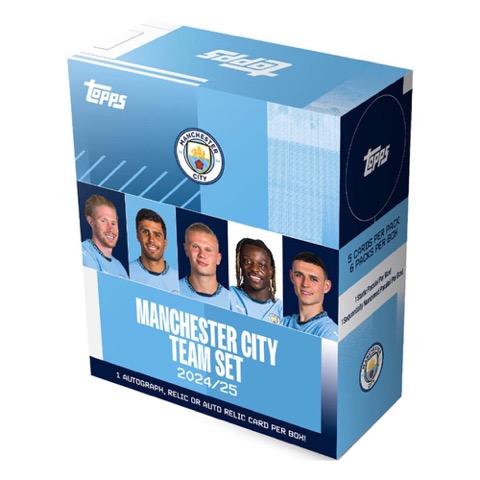 Topps 2024-25 Manchester City Team Set - 30 Cards Box