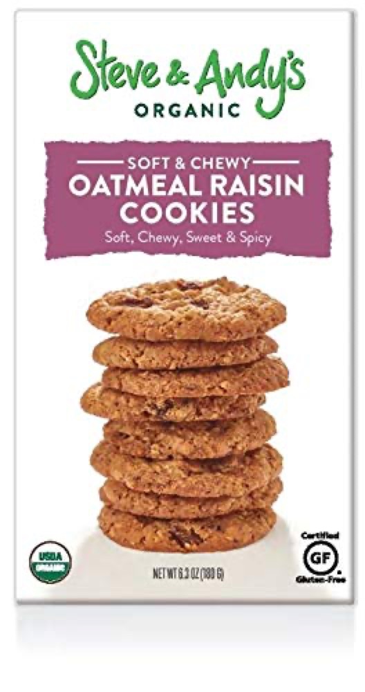 Steve And Andy's - Organic Oatmeal Raisin Cookies - Pack of 6 photo 1