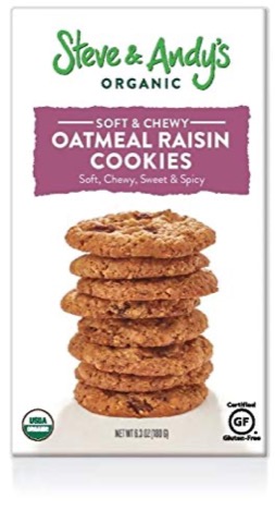 Steve And Andy's - Organic Oatmeal Raisin Cookies - Pack of 6