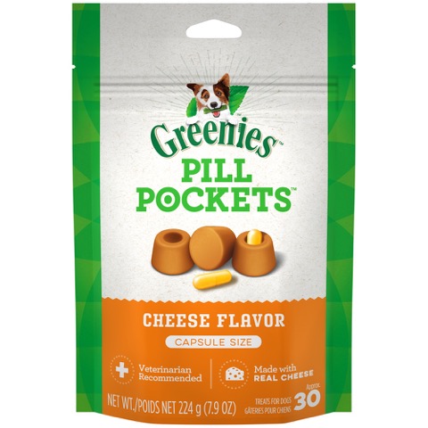 Greenies Cheese Flavor Pill Pockets for Dogs, 7.9 Oz