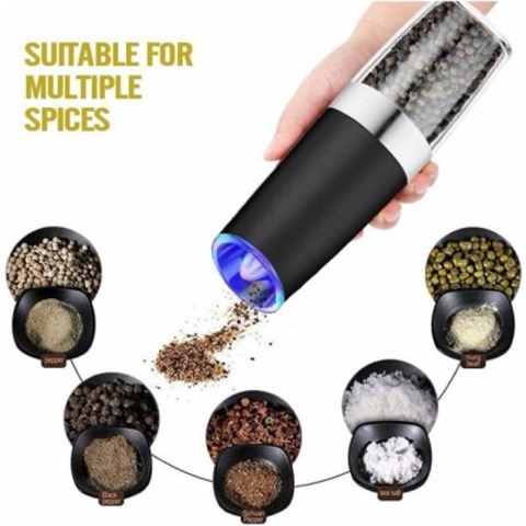 BLJ Electric Pepper and Salt Grinder with LED Light