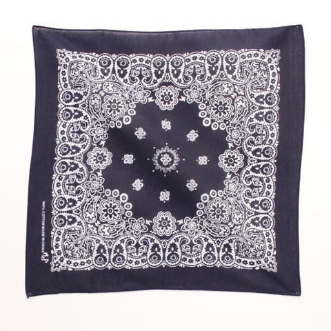M&F - Western Cotton Bandana 22" X 22", Navy