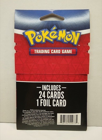 Pokemon Trading Cards Mystery Packs, 25 Cards, 1 Foil 2024