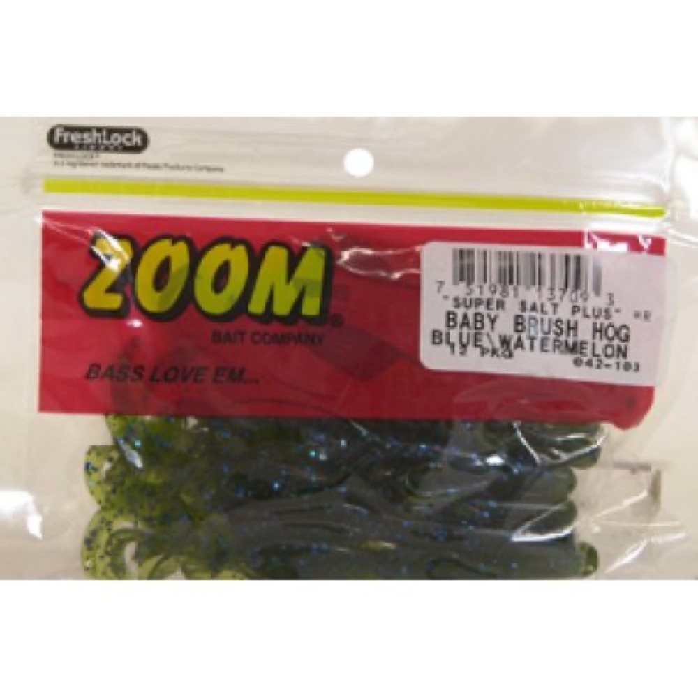 Zoom Baby Brush Hog, 4inch, 12 pack, Blue Watermelon, 042-103 photo 1