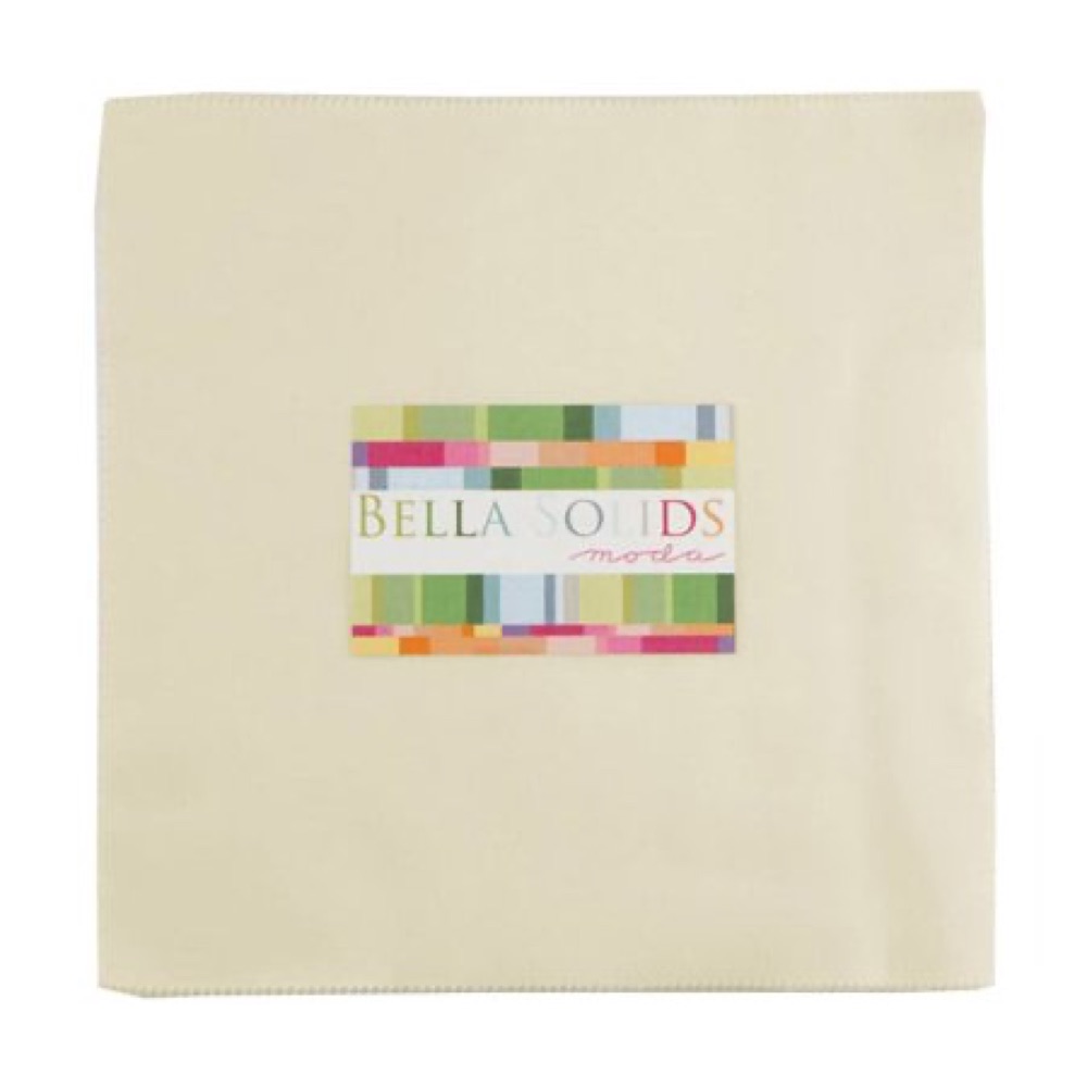 V-Moda Bella Solids Snow Junior Layer Cake 20 Squares photo 1