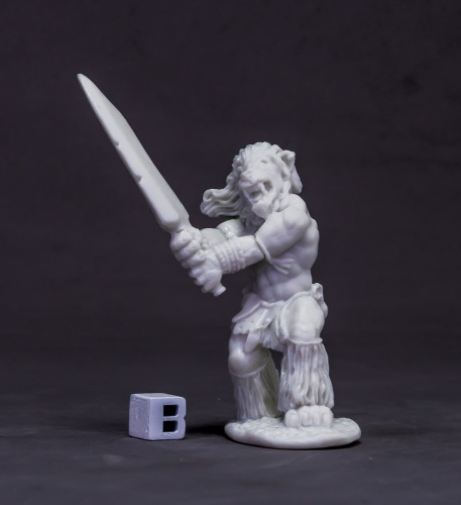 Reaper Miniatures Avatar of Courage Lion 25 mm Unpainted Figure photo 1