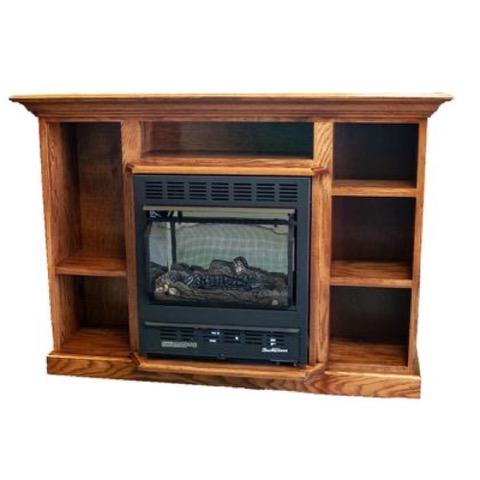 Buck Stove PA KDM1127PRES-BLK Bookcase Mantel