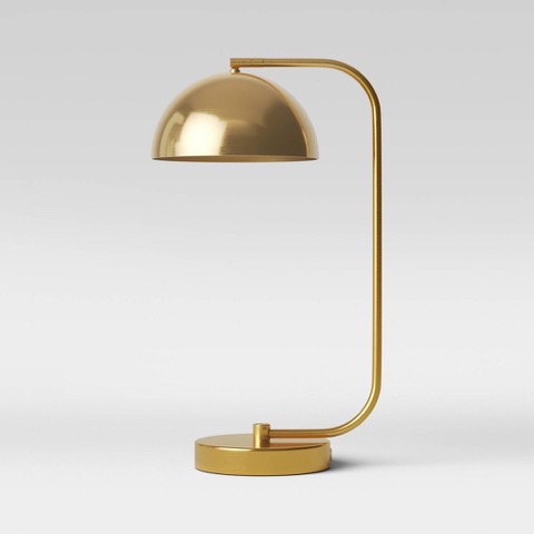 Threshold Valencia Dome Table Lamp Brass, Touch Sensor, ETL