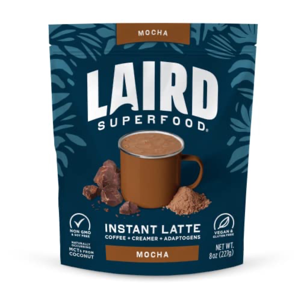 Laird Superfood - Mocha Instant Latte with Adaptogens - 8 oz photo 1