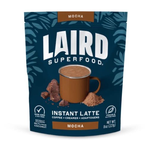 Laird Superfood - Mocha Instant Latte with Adaptogens - 8 oz