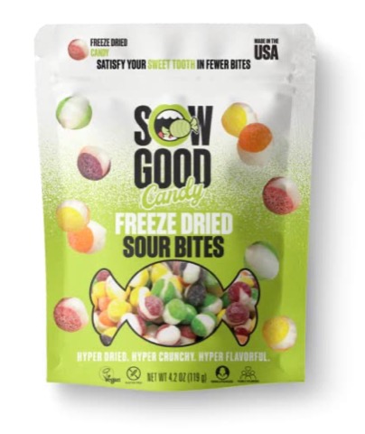 SOW GOOD Freeze Dried Sour Candy Bites 4.2 Oz