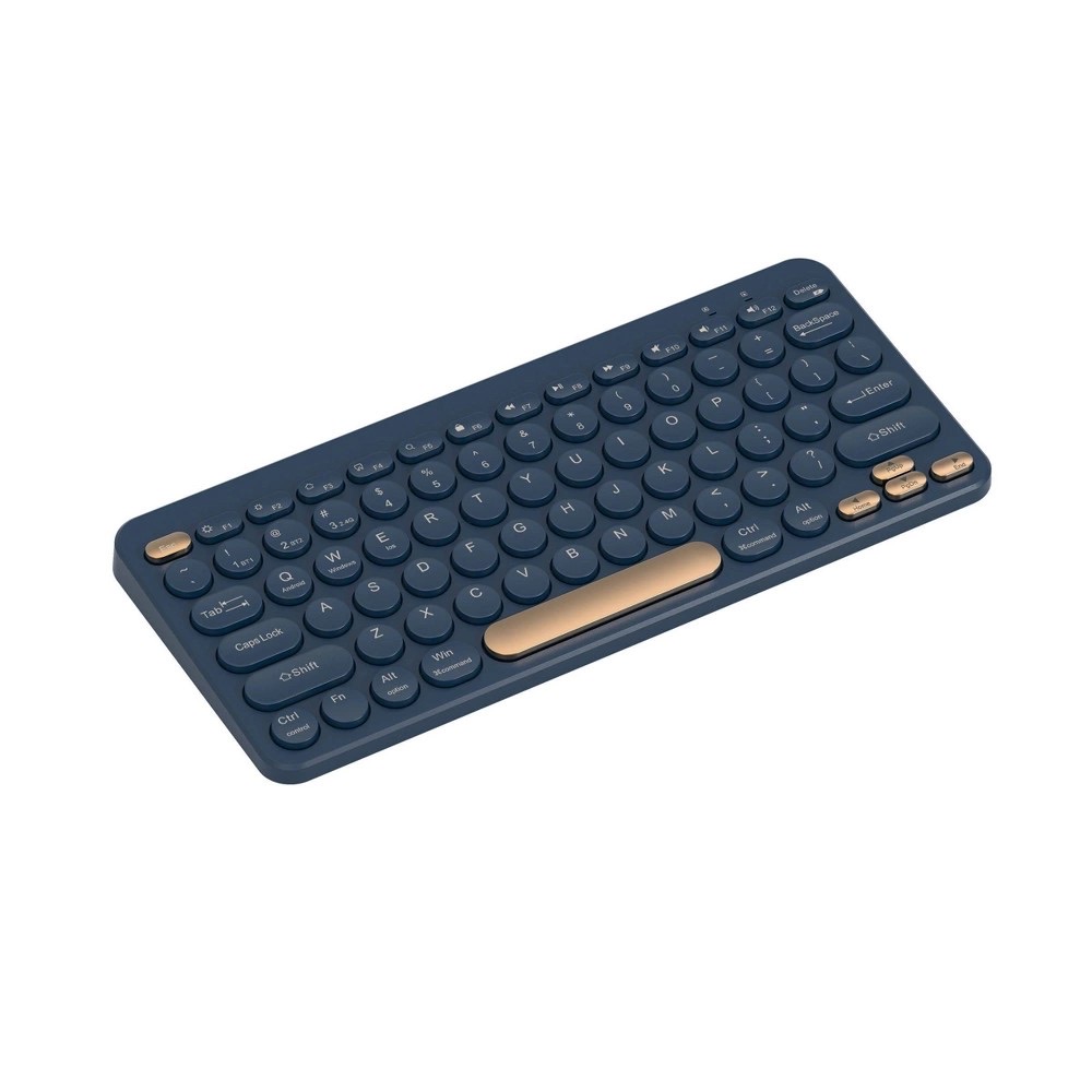 NORTH Compact Wireless Keyboard - 60% Layout, Backlit, Navy photo 1
