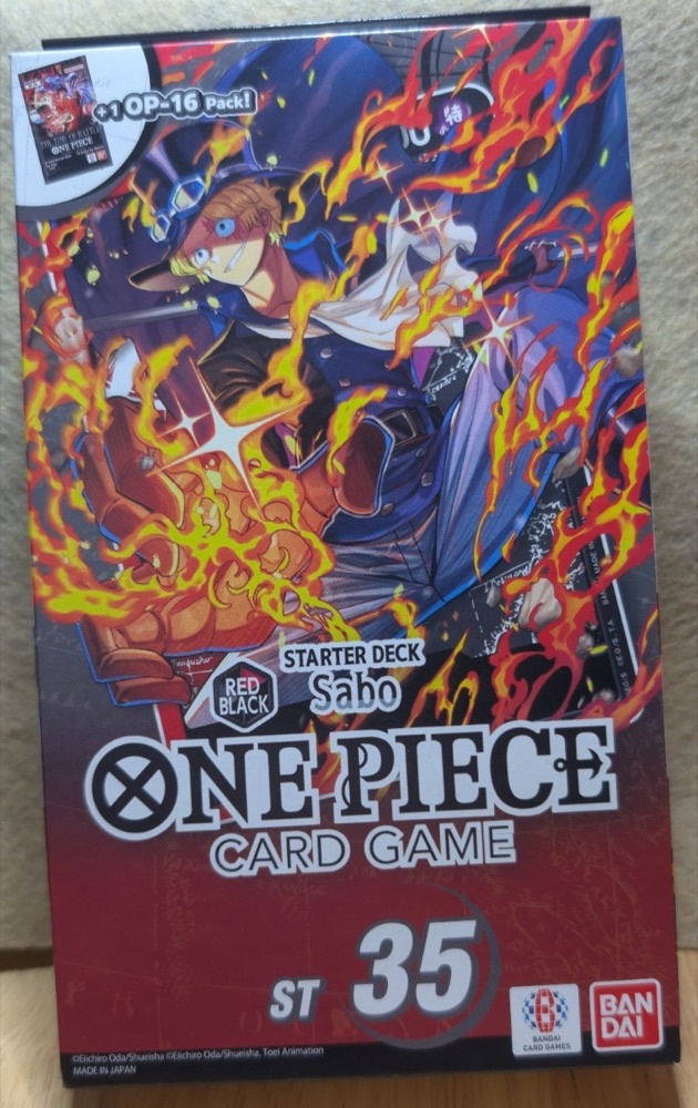 One Piece TCG Starter Deck 35: RED/BLACK Sabo, Sealed photo 1