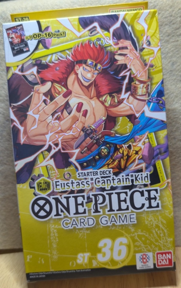 Bandai One Piece TCG - Starter Deck 36: YELLOW Eustass Kid photo 1