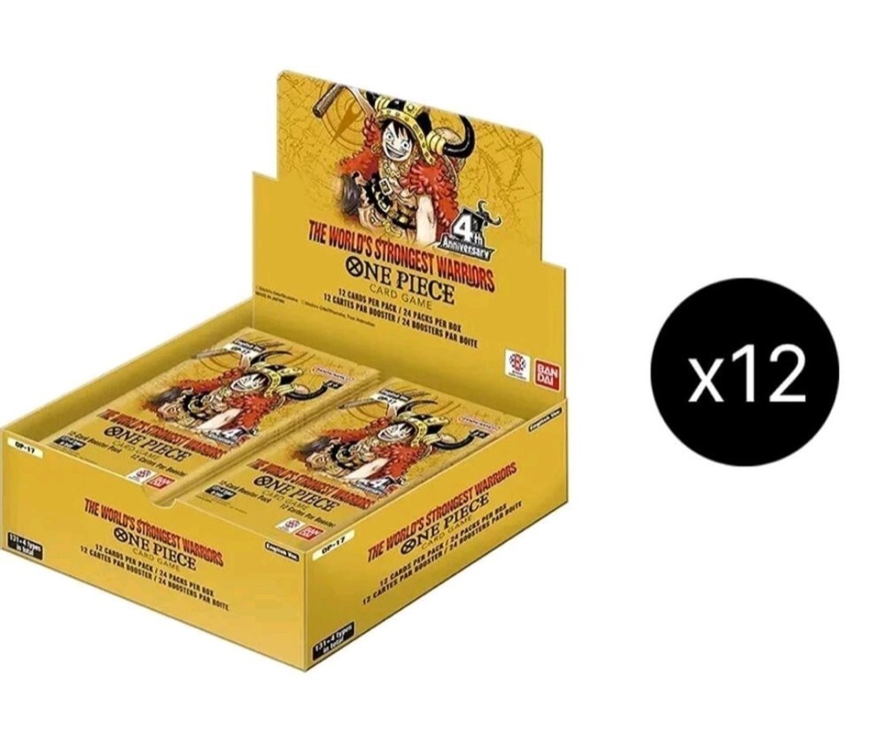 One Piece OP-17 World's Strongest Warriors Sealed Case 12 Boxes photo 1