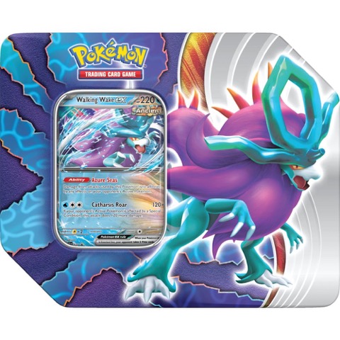 Pokémon Paradox Clash Tin - Iron Leaves Ex Trading Card Game
