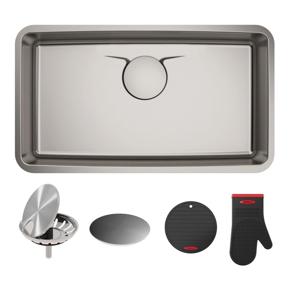 Kraus KD1US33 33" Stainless Steel Kitchen Sink photo 1