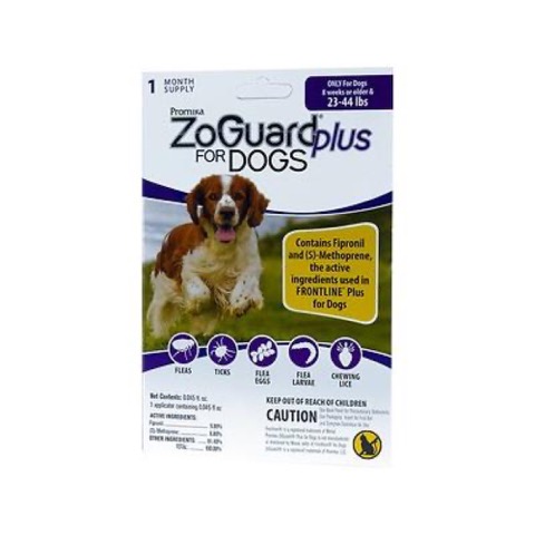 ZoGuard Flea & Tick Treatment for Dogs, 23-44 Lbs