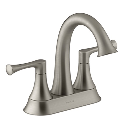 Kohler Lilyfield 4-in Brushed Nickel Bathroom Faucet