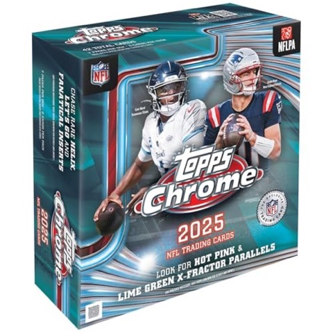 Topps 2025 Chrome Football Mega Box - Factory Sealed