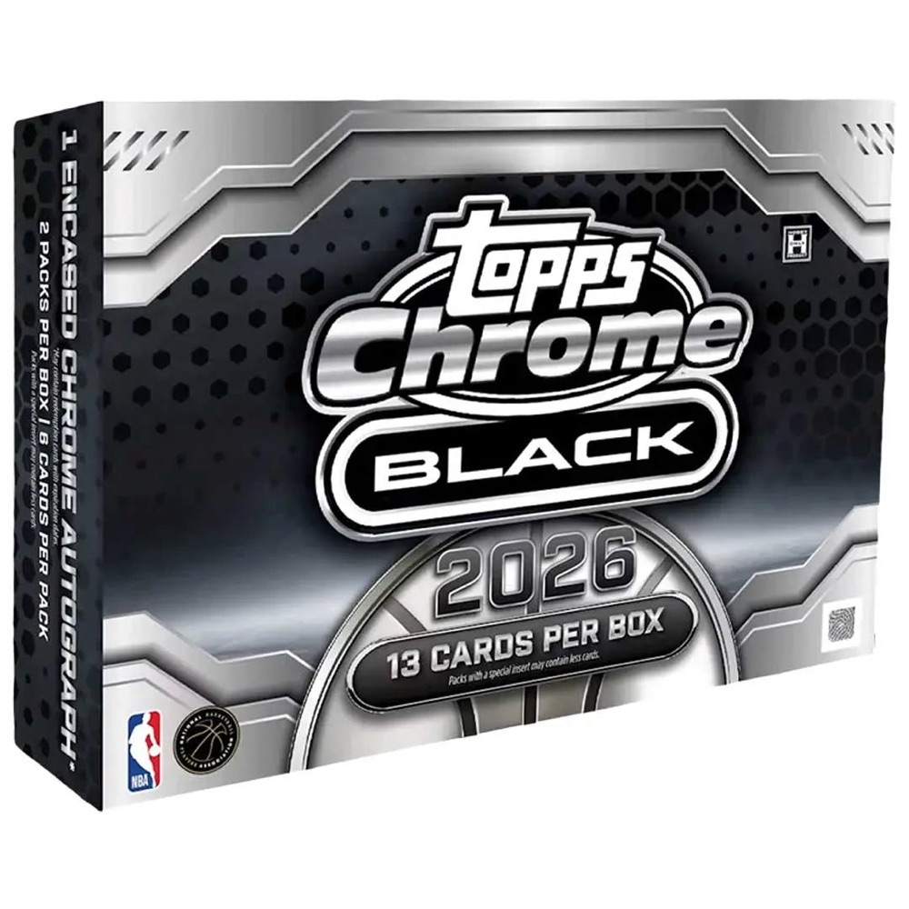 Topps 2025/26 Chrome Black Basketball Hobby Box photo 1